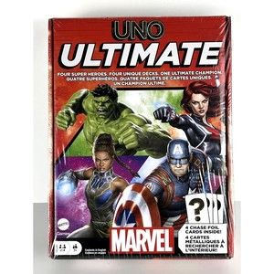 Mattel Games - UNO Ultimate Marvel 4 Player Core Set Card Game, NEW
